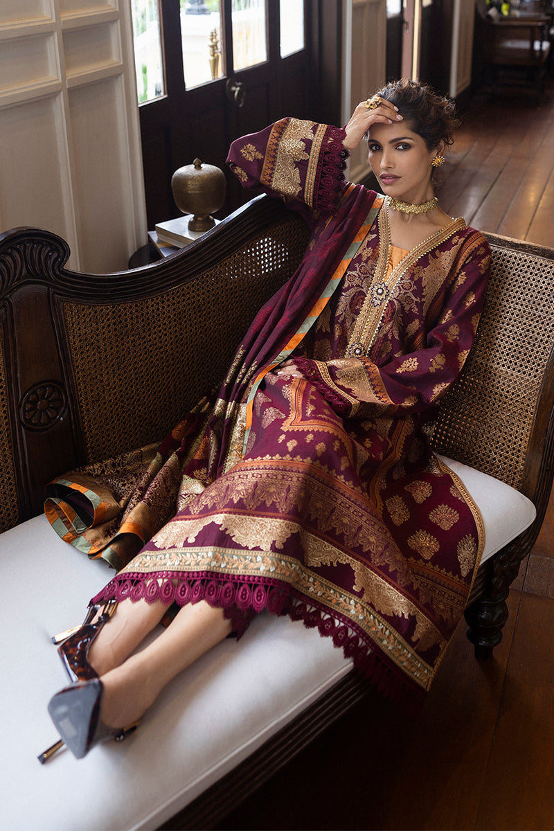 Mushq Seraph Jacquard Lawn Unstitched 3Pc Suit HLM25-05 Morphea