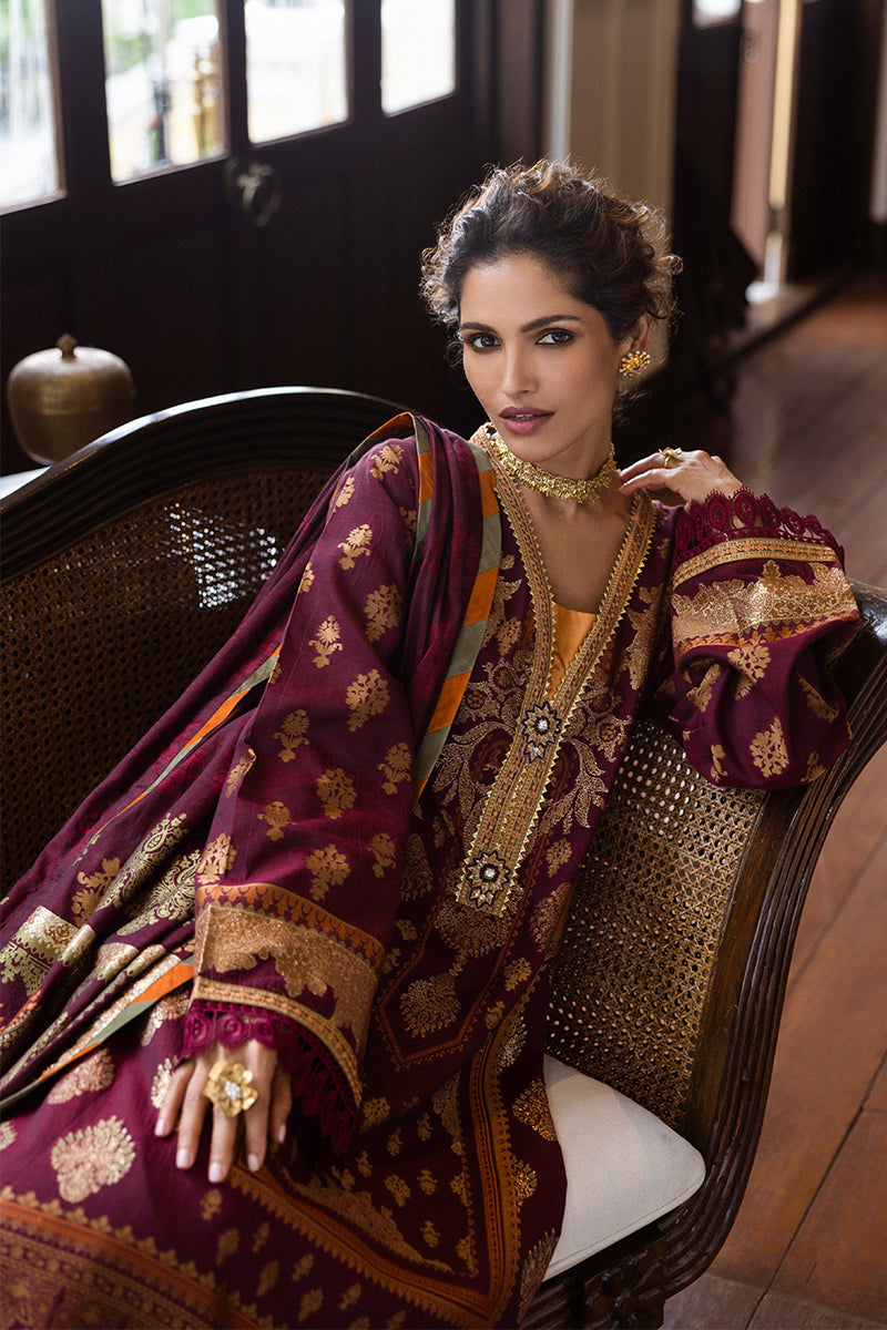 Mushq Seraph Jacquard Lawn Unstitched 3Pc Suit HLM25-05 Morphea