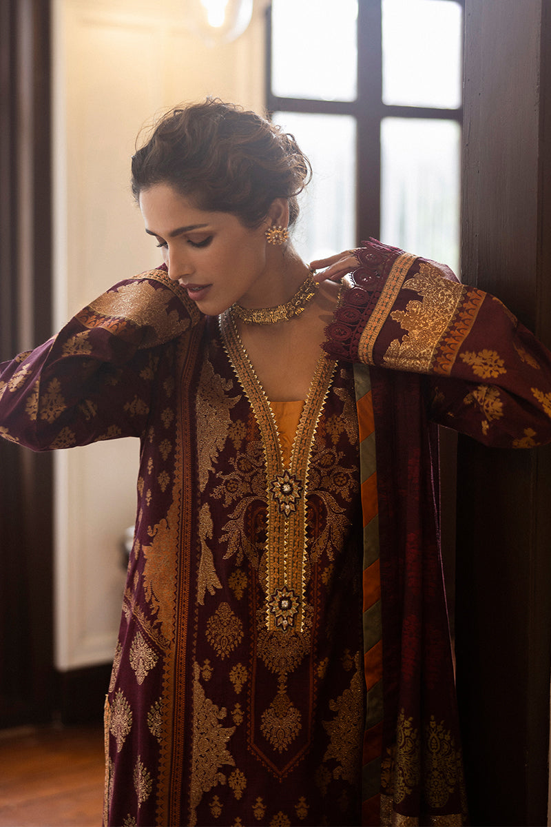 Mushq Seraph Jacquard Lawn Unstitched 3Pc Suit HLM25-05 Morphea