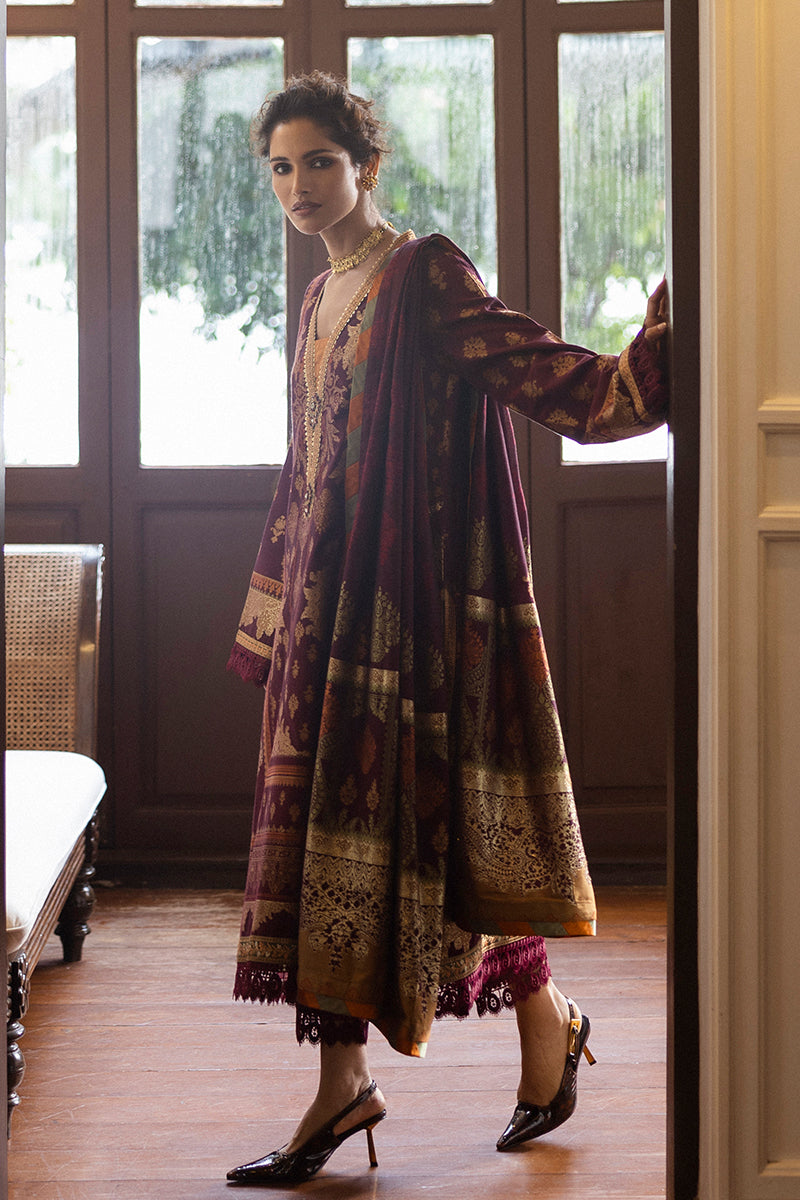 Mushq Seraph Jacquard Lawn Unstitched 3Pc Suit HLM25-05 Morphea