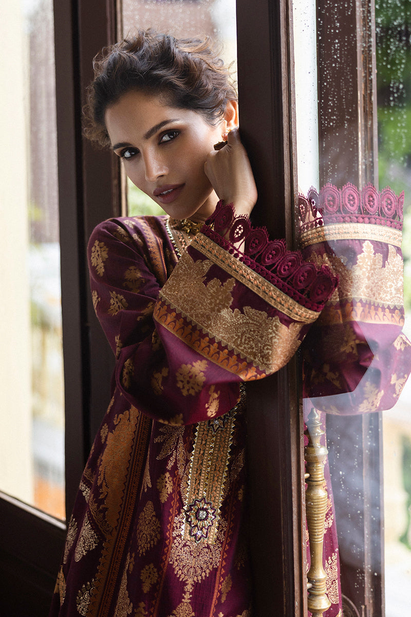 Mushq Seraph Jacquard Lawn Unstitched 3Pc Suit HLM25-05 Morphea