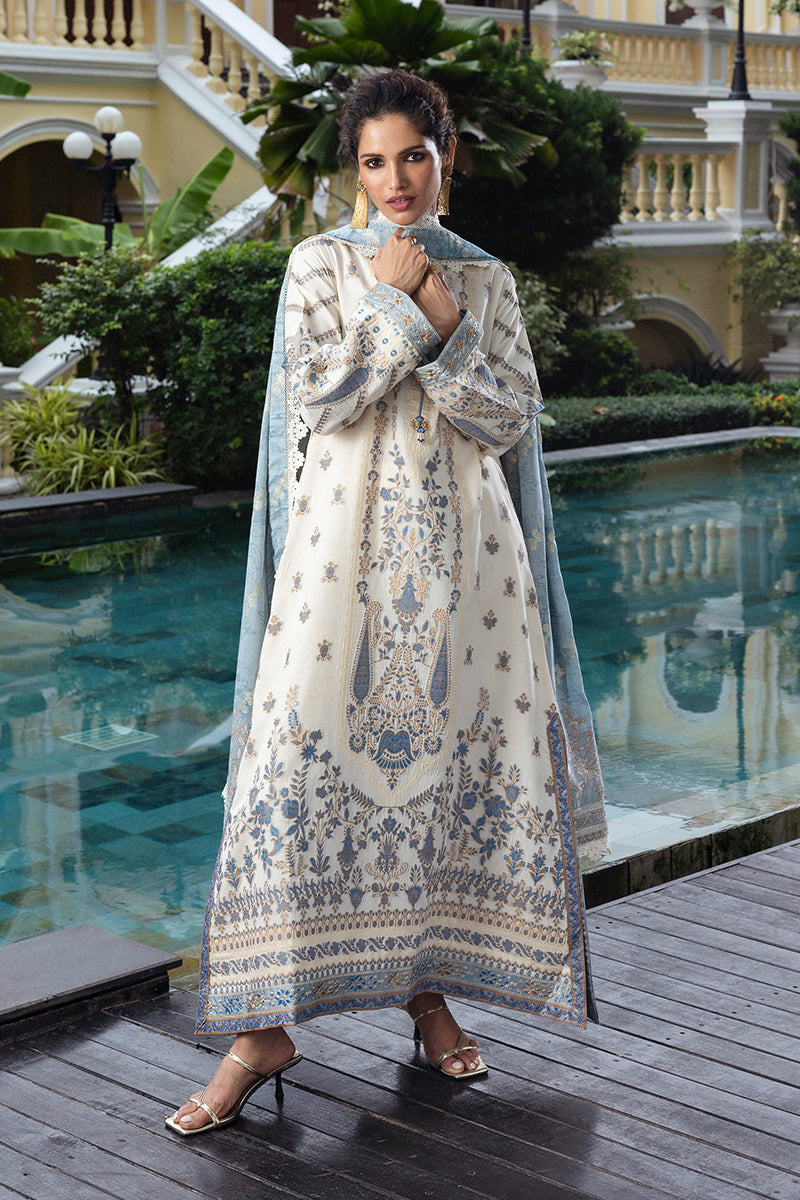 Mushq Seraph Jacquard Lawn Unstitched 3Pc Suit HLM25-06 Calafia