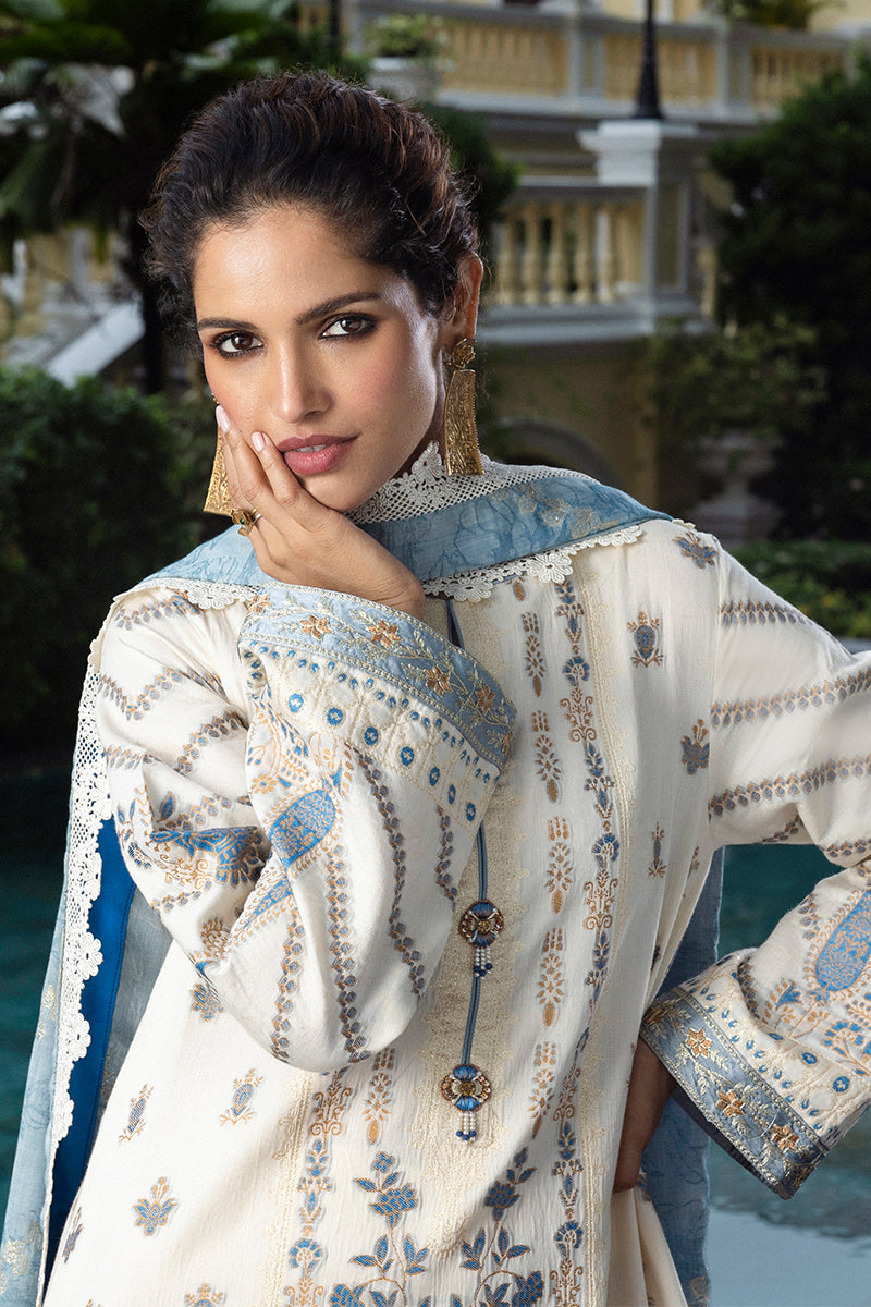 Mushq Seraph Jacquard Lawn Unstitched 3Pc Suit HLM25-06 Calafia