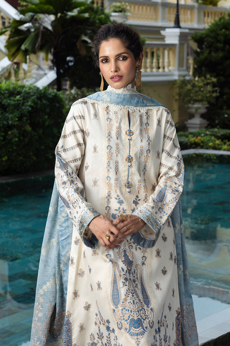 Mushq Seraph Jacquard Lawn Unstitched 3Pc Suit HLM25-06 Calafia