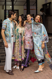 Mushq Hemline La Dolce Prints Unstitched 3Pc Suit HLM25-01A Nerina