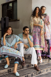 Mushq Hemline La Dolce Prints Unstitched 3Pc Suit HLM25-04A Valeria