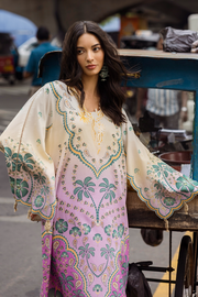 Mushq Hemline La Dolce Prints Unstitched 3Pc Suit HLM25-04A Valeria