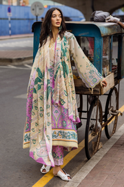 Mushq Hemline La Dolce Prints Unstitched 3Pc Suit HLM25-04A Valeria