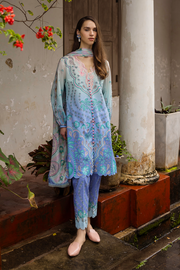 Mushq Hemline La Dolce Prints Unstitched 3Pc Suit HLM25-04B Ameta
