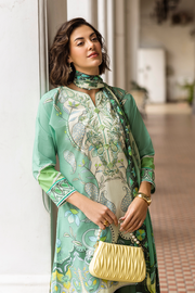 Mushq Hemline La Dolce Prints Unstitched 3Pc Suit HLM25-05B Ariela