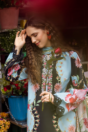 Mushq Hemline La Dolce Prints Unstitched 3Pc Suit HLM25-08A Renata