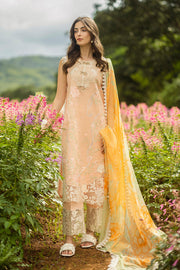 Mushq Hemline The Secerat Garden Unstitched Lawn 3Pc Suit - Moonlit Petals