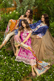 Mushq Hemline The Secerat Garden Unstitched Lawn 3Pc Suit - Dreamisy Daisy