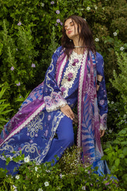 Mushq Hemline The Secerat Garden Unstitched Lawn 3Pc Suit - Dreamisy Daisy