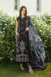 Mushq Hemline The Secerat Garden Unstitched Lawn 3Pc Suit - Thorned Grace