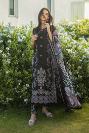 Mushq Hemline The Secerat Garden Unstitched Lawn 3Pc Suit - Thorned Grace