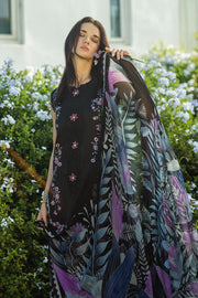 Mushq Hemline The Secerat Garden Unstitched Lawn 3Pc Suit - Thorned Grace