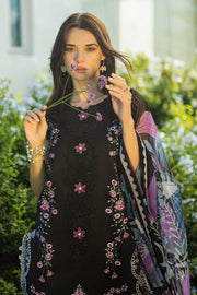 Mushq Hemline The Secerat Garden Unstitched Lawn 3Pc Suit - Thorned Grace