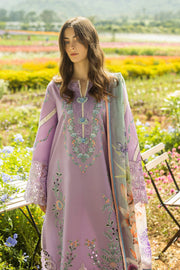 Mushq Hemline The Secerat Garden Unstitched Lawn 3Pc Suit - Pixies Blossom