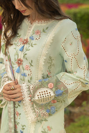 Mushq Hemline The Secerat Garden Unstitched Lawn 3Pc Suit - Starlit Lilies