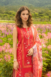 Mushq Hemline The Secerat Garden Unstitched Lawn 3Pc Suit - Wanderlust Blooms
