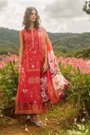 Mushq Hemline The Secerat Garden Unstitched Lawn 3Pc Suit - Wanderlust Blooms