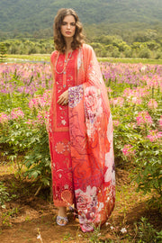 Mushq Hemline The Secerat Garden Unstitched Lawn 3Pc Suit - Wanderlust Blooms