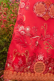 Mushq Hemline The Secerat Garden Unstitched Lawn 3Pc Suit - Wanderlust Blooms