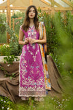 Mushq Hemline The Secerat Garden Unstitched Lawn 3Pc Suit - Mystic Rose