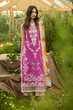 Mushq Hemline The Secerat Garden Unstitched Lawn 3Pc Suit - Mystic Rose