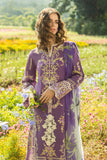 Mushq Hemline The Secerat Garden Unstitched Lawn 3Pc Suit - Celestial Bloom