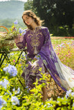Mushq Hemline The Secerat Garden Unstitched Lawn 3Pc Suit - Celestial Bloom