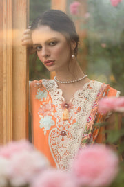 Mushq Hemline The Secerat Garden Unstitched Lawn 3Pc Suit - Silent Petals