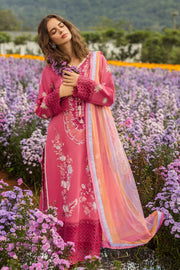 Mushq Hemline The Secerat Garden Unstitched Lawn 3Pc Suit - Garden of Dreams