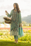 Mushq Hemline The Secerat Garden Unstitched Lawn 3Pc Suit - Whimsical Wisteria