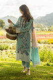 Mushq Hemline The Secerat Garden Unstitched Lawn 3Pc Suit - Whimsical Wisteria