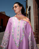 Mushq Hemline Odyssey Embroidered Lawn Unstitched 3Pc Suit - Alba