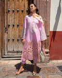 Mushq Hemline Odyssey Embroidered Lawn Unstitched 3Pc Suit - Alba