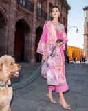 Mushq Hemline Odyssey Embroidered Lawn Unstitched 3Pc Suit - Meredith