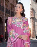 Mushq Hemline Odyssey Embroidered Lawn Unstitched 3Pc Suit - Meredith