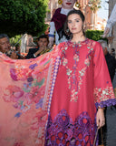 Mushq Hemline Odyssey Embroidered Lawn Unstitched 3Pc Suit - Nicolas