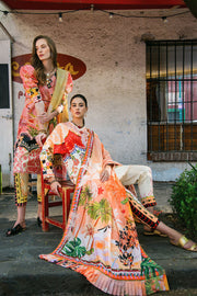 Hemline by Mushq La Dolce Unstitched Lawn 3Pc Suit D-01A Mulberry Tree