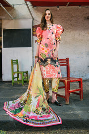 Hemline by Mushq La Dolce Unstitched Lawn 3Pc Suit D-01B Spring Avenue