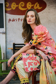 Hemline by Mushq La Dolce Unstitched Lawn 3Pc Suit D-01B Spring Avenue