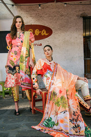 Hemline by Mushq La Dolce Unstitched Lawn 3Pc Suit D-01B Spring Avenue
