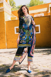 Hemline by Mushq La Dolce Unstitched Lawn 3Pc Suit D-02A Spring Bouquet