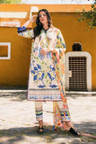 Hemline by Mushq La Dolce Unstitched Lawn 3Pc Suit D-02B Magnolias