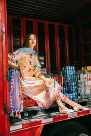 Hemline by Mushq La Dolce Unstitched Lawn 3Pc Suit D-05A Angels Song