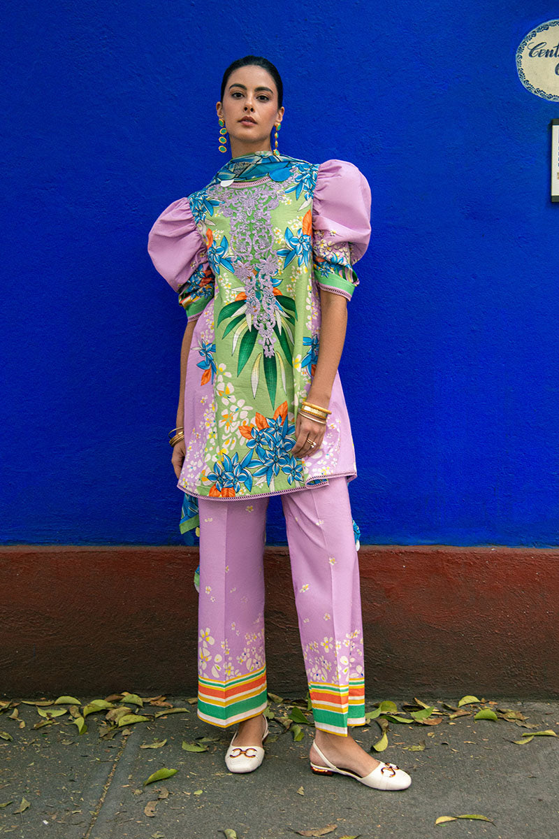 Hemline by Mushq La Dolce Unstitched Lawn 3Pc Suit D-08A Ecstasy
