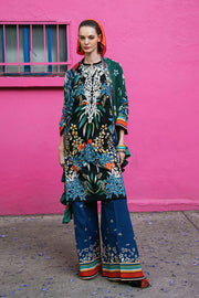 Hemline by Mushq La Dolce Unstitched Lawn 3Pc Suit D-08B Life of Irises